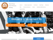 Tablet Screenshot of movement-rx.com